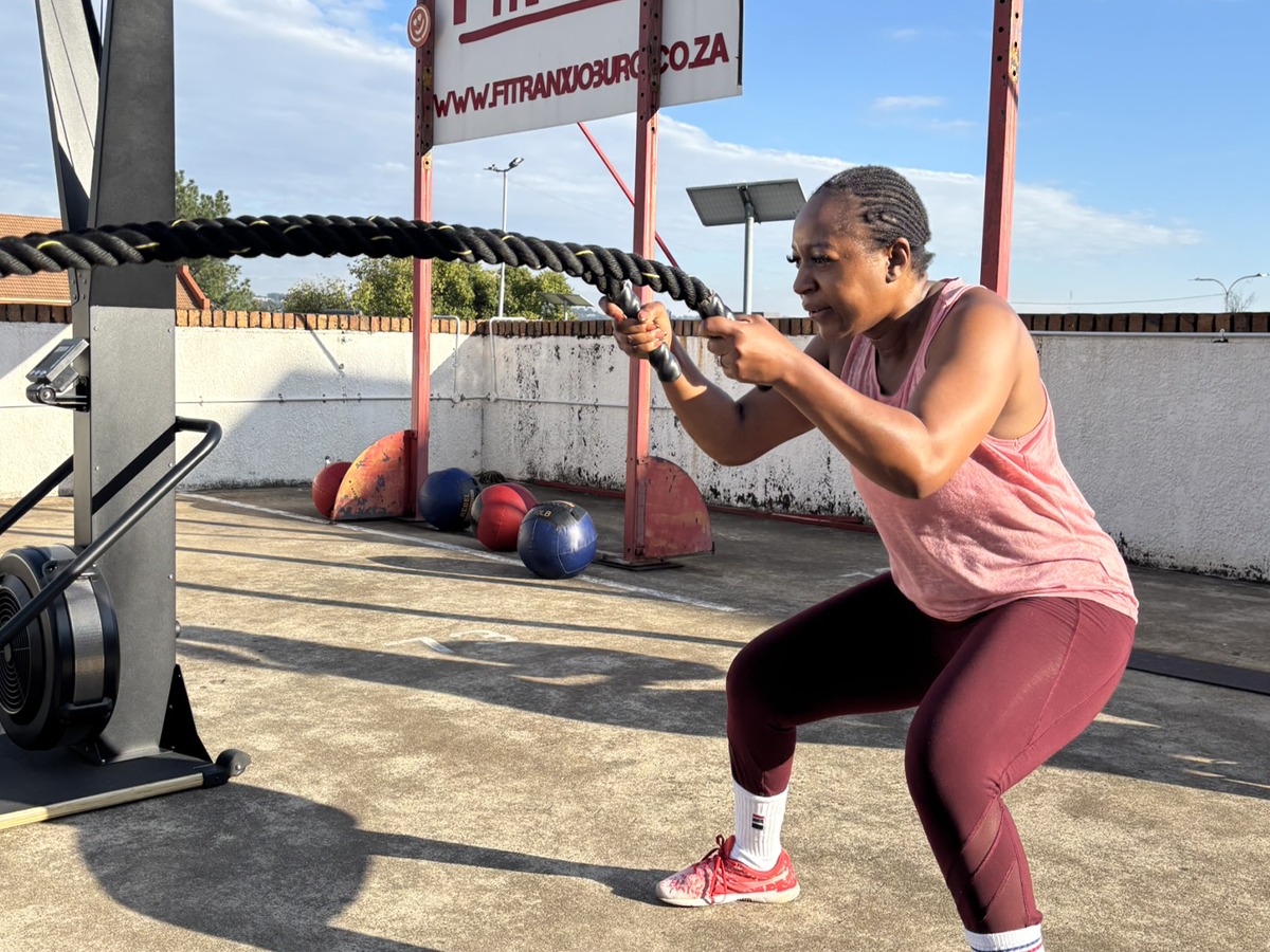 FitRanX battle rope training